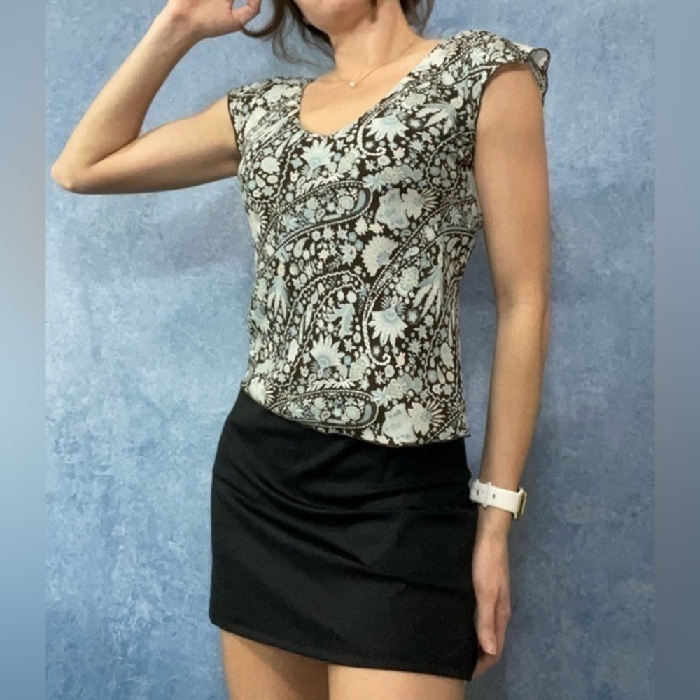 Jones New York Vintage Silk Paisley Blouse